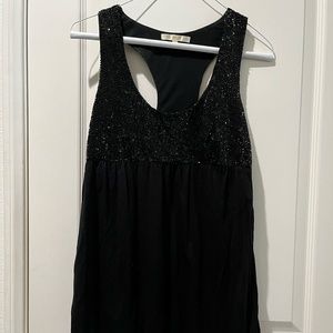 Matty m beaded, fit & flowy top xs